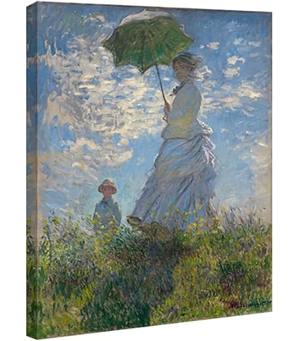 Amazon.com: ELITEART-Woman with a Parasol Madame Monet and Her Son